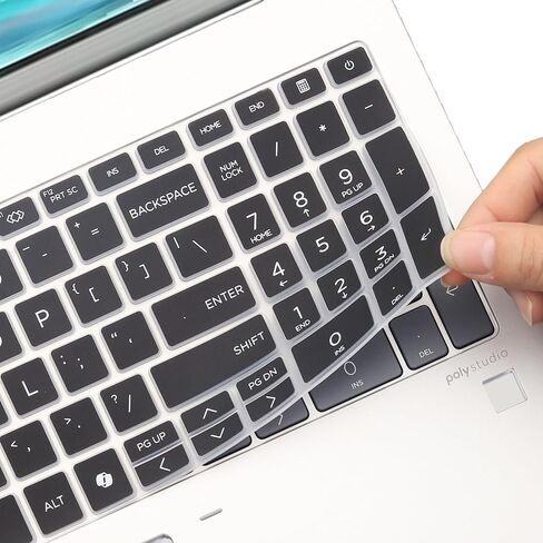 غطاء لوحة المفاتيح لجهاز HP EliteBook 660 G11 مقاس 16 بوصة وHP EliteBook 660 مقاس 16 بوصة للكمبيوتر المحمول 2024 ملحقات غطاء حماية للوحة المفاتيح بتصميم أمريكي - أسود in Saudi Arabia