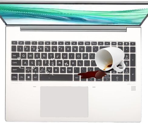 غطاء لوحة المفاتيح لجهاز HP EliteBook 660 G11 مقاس 16 بوصة وHP EliteBook 660 مقاس 16 بوصة للكمبيوتر المحمول 2024 ملحقات غطاء حماية للوحة المفاتيح بتصميم أمريكي - أسود in Saudi Arabia