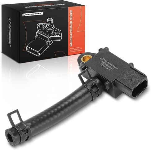 A-Premium Diesel Particulate Filter (DPF) Pressure Sensor [3 Blades] Compatible with Ford F-250 Super Duty 2011-2015, F-350 F-450 Super Duty, 6.7L in Saudi Arabia