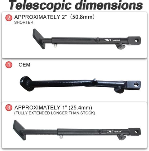 Xitomer Fit for DRZ400 /DRZ400E /DRZ400S /DRZ400SM 2024 Adjustable Side Stand & Adjustable Lowering Link Compatible with DRZ400 / E/S/SM 2000-2024 Motorcycle Kickstand & Lowering Kit in Saudi Arabia