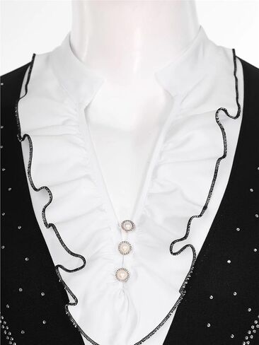 Mens Sparkly Rhinestone Gymnastics Skating Leotard Jumpsuit Long Sleeve Bodysuit Ballet Latin Dance Performance Costume(S) in Saudi Arabia