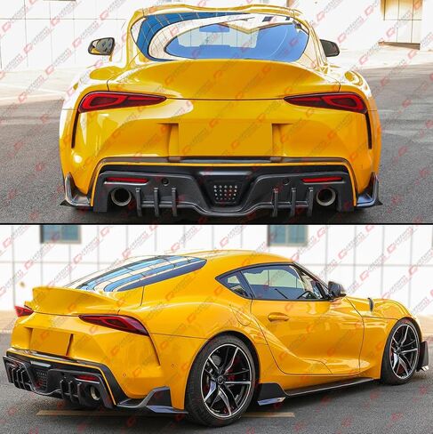 V2 طراز وينجليت من ألياف الكربون الحقيقية المصد الخلفي مشاجرات ركنية متوافقة مع 2020-2025 Toyota GR Supra A90 A91 MK5 in Saudi Arabia