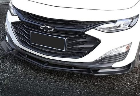 3 Pieces Front Bumper Lip Spoiler Splitter Side Body Kit Trim Protection Compatible with 2019-2021 Chevrolet Malibu, 2020 (Painted Black) in Saudi Arabia