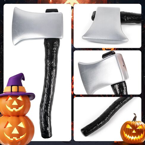 دعامة فأس بلاستيكية مقاس 40.64 سم، فأس زي مزيف لإكسسوارات ملابس الهالوين الفاخرة in Kuwait