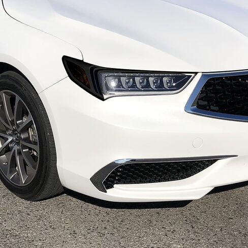 لون دخان الفينيل المقطوع مسبقًا من SlickMod للمصباح الأمامي Acura TLX لعام 2018-2020 (2. فتحة المصباح الأمامي، دخان داكن بنسبة 20 بالمائة) in Saudi Arabia