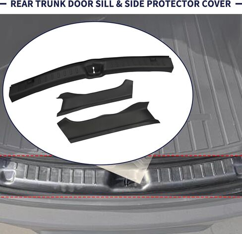 Rear Trunk Door Sill & Side Guard Protector Cover Compatible with Tesla Model Y Juniper 2025 Refresh Rear Bumper TPE Trunk Door Sill Strip Protectors in Saudi Arabia