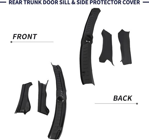 Rear Trunk Door Sill & Side Guard Protector Cover Compatible with Tesla Model Y Juniper 2025 Refresh Rear Bumper TPE Trunk Door Sill Strip Protectors in Saudi Arabia