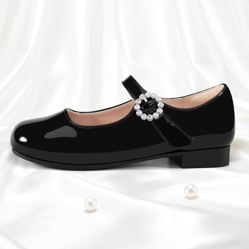 Stelle Girls Dress Shoes White Mary Jane Ballet Flats Flower School Shoes for Wedding Party Toddler/Little/Big Kid in Kuwait