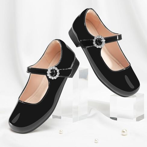Stelle Girls Dress Shoes White Mary Jane Ballet Flats Flower School Shoes for Wedding Party Toddler/Little/Big Kid in Kuwait