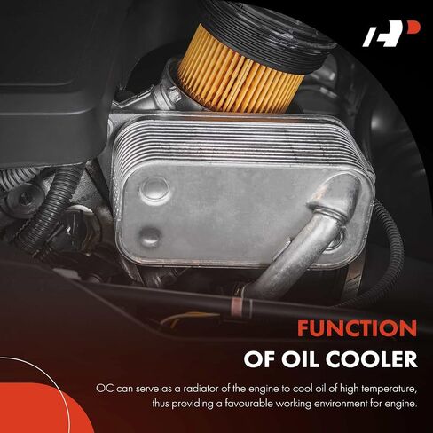 A-Premium Engine Oil Cooler Compatible with Ford Explorer 2011-2019, Edge 2007-2010 2015-2020, Taurus 2013-2019, Flex 2009-2019 & Lincoln MKX 2007-2010 2015-2018, MKT 2010-2012, Nautilus 2019-2020 in Saudi Arabia