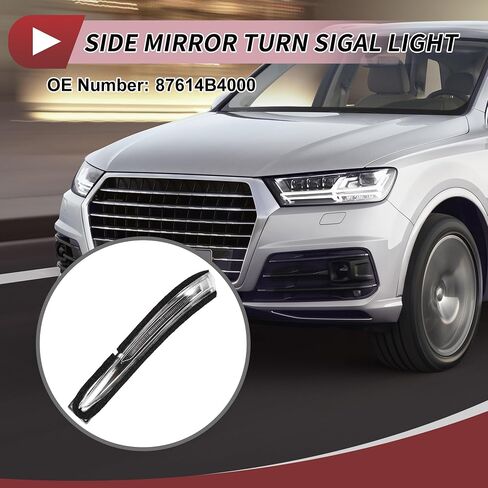 1 قطعة مرآة السيارة بدوره مصباح إشارة لشركة هيونداي I10 2014-2017 اليسار LED Trun مصباح إشارة مصباح رقم 87614B4000 in Saudi Arabia