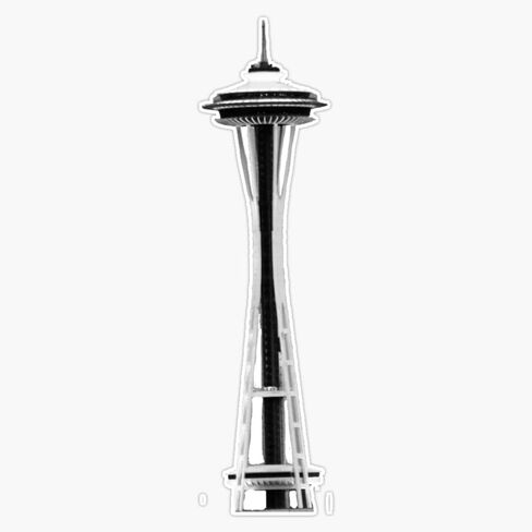 ملصق فينيل مغناطيسي من MAGNET The Space Needle ملصق مغناطيسي 5 بوصات in Saudi Arabia