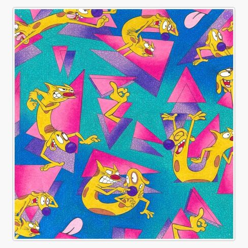 مغناطيس Catdog 90S نمط نيكلوديون الفينيل ملصق مغناطيسي مقاوم للماء الفينيل ملصق مغناطيسي مقاوم للماء سيارة 5" in Saudi Arabia