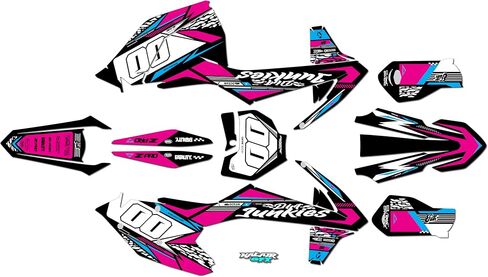 Graphics Kit for KTM SX SXF 125-250-350-450 (2016-2018) RUGGED Series Magenta 16 Mil - Dirt pit bike motorcycle sticker, dirtbike racing decal motocross accessories no-plastics in Saudi Arabia