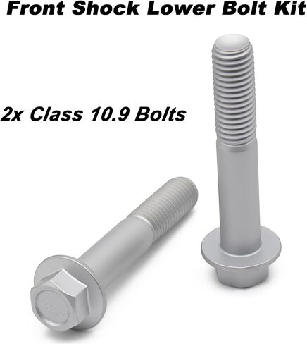 for 1997-2004 Dodge Dakota 4WD, 1998-2009 Dodge Durango, 2007-2009 Chrysler Aspen Front Shock Lower Bolt Kit - Class 10.9 Hardened Flange Bolts in Kuwait