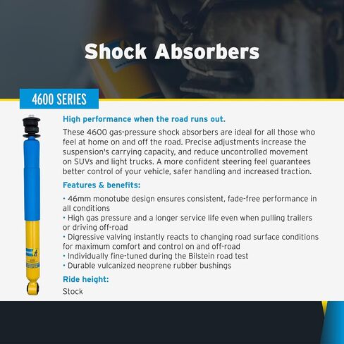 مجموعة Bilstein 4600 Series من الصدمات الأمامية والخلفية مع مثبت التوجيه يناسب 2017-2025 F250 F350 Super Duty 4WD بدون حزمة Tremor للطرق الوعرة | اتجاهات السيارات صائق | 24-274937 24-274944 24-286558 in Saudi Arabia