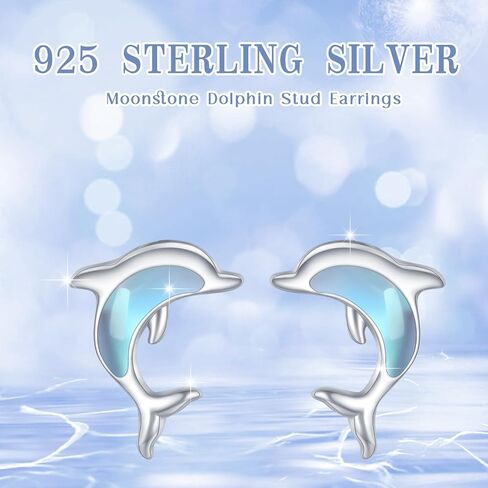 TRISHULA Dinosaur/Dolphin/Turtle/Bee/Bat Stud Earrings 925 Sterling Silver Dinosaur Gothic Bat Stud Earrings Halloween Christmas Jewelry for Women Men in Saudi Arabia