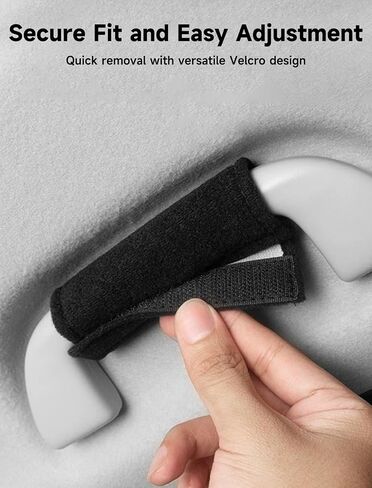 Generic Car Inside Door Handle Protector, Fluff Non-Slip Roof Handle Cover, Wear-Resistant and Sun-Resistant, Universal for Cars (Black) in Saudi Arabia