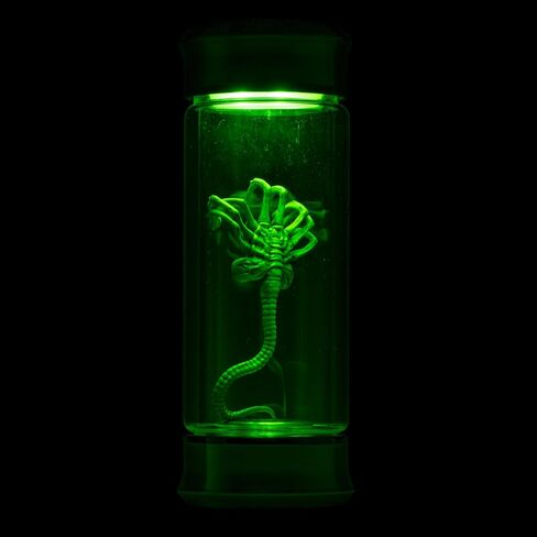 Alien Critter Embryo in Jar Glass Bottle with Display Box 8" Collectible Movie Prop Replica for Halloween Costume in Saudi Arabia