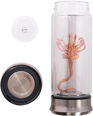 Alien Critter Embryo in Jar Glass Bottle with Display Box 8" Collectible Movie Prop Replica for Halloween Costume in Saudi Arabia