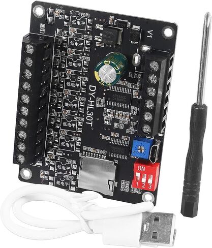 2PCS Voice Playback Module Board MP3 Music Player 20W 12V 24V High Power Sound Board UART I/O Trigger Amplifier Class D 64Mbit Flash Storage Mono 8ohm Support MP3 WAV for DIY Electronic Player in Saudi Arabia