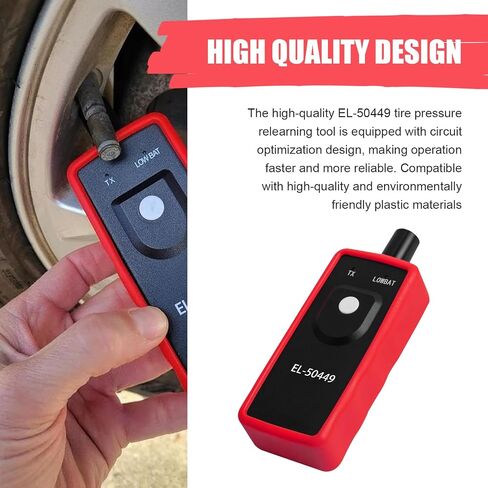 أداة تنشيط TPMS للسيارة، أداة إعادة ضبط TPMS، أداة إعادة التعلم لتنشيط مستشعر نظام مراقبة ضغط إطارات السيارة، عالمية لمعظم السيارات والشاحنات وسيارات الدفع الرباعي (أسود) in Kuwait
