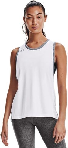Under Armour Stadium Womens Tank Top S Black-White in Saudi Arabia