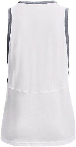 Under Armour Stadium Womens Tank Top S Black-White in Saudi Arabia