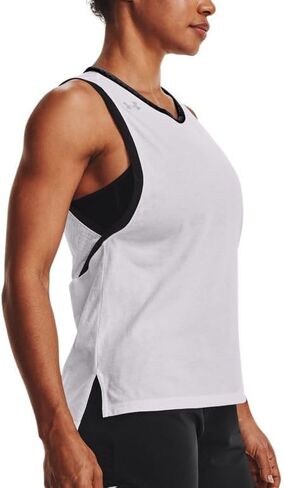 Under Armour Stadium Womens Tank Top S Black-White in Saudi Arabia