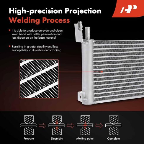 A-Premium Transmission Oil Cooler Compatible with Ford E-250 E250 2012, E-350 Super Duty/E-450 Super Duty 2008-2014, 5.4L 6.8L, 5 Speed Transmission Replace# 8C2Z7A095B, 8C2Z7A095E in Saudi Arabia