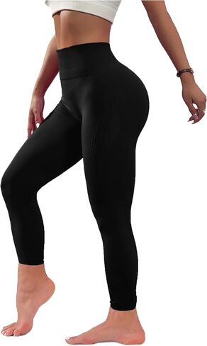 Compression Leggings for Women Tummy Control Gym Scrunch Seamless Butt Lifting High Waist Athletic Yoga Shaplite in Kuwait