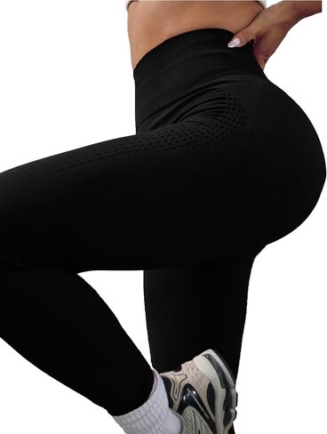 Compression Leggings for Women Tummy Control Gym Scrunch Seamless Butt Lifting High Waist Athletic Yoga Shaplite in Kuwait