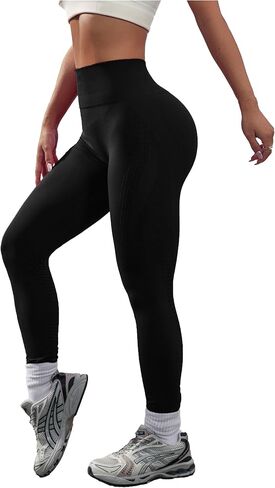 Compression Leggings for Women Tummy Control Gym Scrunch Seamless Butt Lifting High Waist Athletic Yoga Shaplite in Kuwait