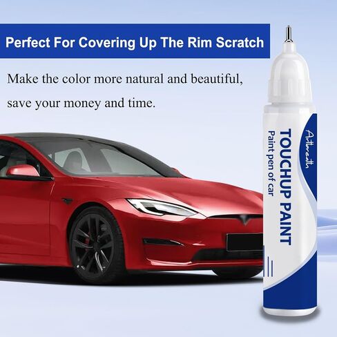 Pearl White(PPSW) Touch Up Paint for Tesla Car Paint Pen Scratch Repair Two-In-One Touch Up Paint Automotive Paint Pen for Tesla Model Y/3/X/S in Kuwait