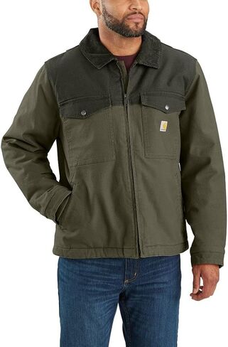 Carhartt Men's Montana Rugged Flex Duck Relaxed Fit Insulated Jacket, Moss/Olive, Medium in Saudi Arabia