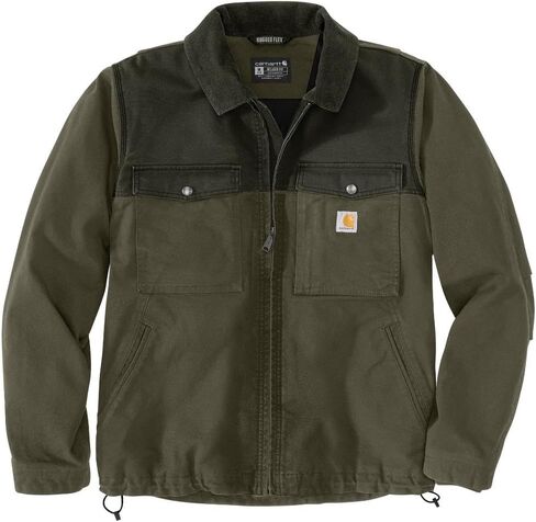 Carhartt Men's Montana Rugged Flex Duck Relaxed Fit Insulated Jacket, Moss/Olive, Medium in Saudi Arabia
