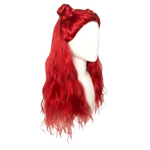 شعر مستعار أصفر طويل مموج بطول 28 بوصة/70 سم مع غرة للنساء، شعر مستعار أصفر مع تاج للشعر الاصطناعي الأنيمي لحفلات الهالوين التنكرية مع قبعة شعر مستعار in Kuwait