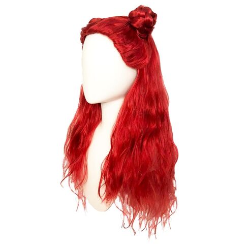 شعر مستعار أصفر طويل مموج بطول 28 بوصة/70 سم مع غرة للنساء، شعر مستعار أصفر مع تاج للشعر الاصطناعي الأنيمي لحفلات الهالوين التنكرية مع قبعة شعر مستعار in Kuwait