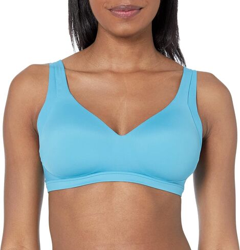 Warner's Women's No Side Effects Underarm and Back-Smoothing Comfort Wireless Lightly Lined T-Shirt Bra RA2231A, Summer Sky in Kuwait