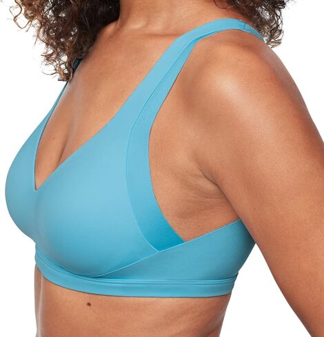 Warner's Women's No Side Effects Underarm and Back-Smoothing Comfort Wireless Lightly Lined T-Shirt Bra RA2231A, Summer Sky in Kuwait