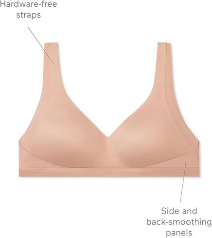 Warner's Women's No Side Effects Underarm and Back-Smoothing Comfort Wireless Lightly Lined T-Shirt Bra RA2231A, Summer Sky in Kuwait