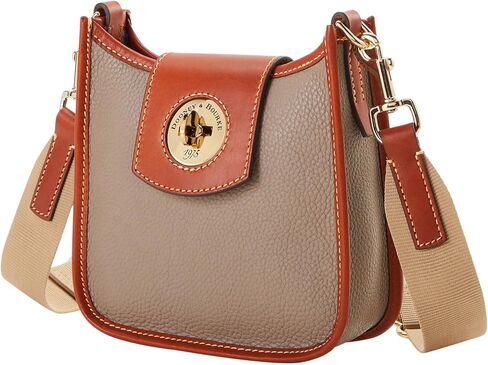 Dooney & Bourke Handbag, Pebble Turnlock Messenger 20 | Caramel in Saudi Arabia