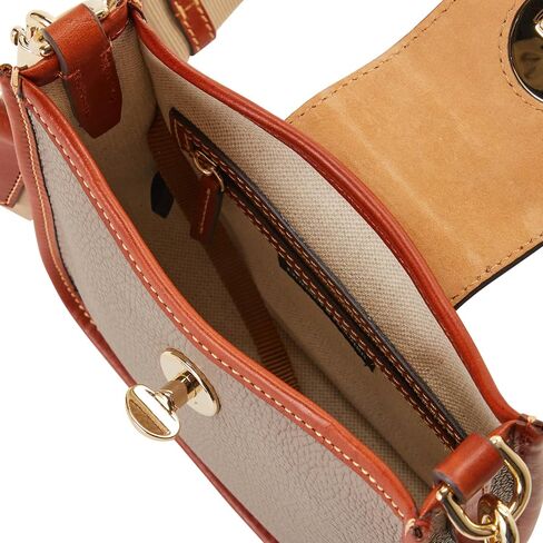 Dooney & Bourke Handbag, Pebble Turnlock Messenger 20 | Caramel in Saudi Arabia