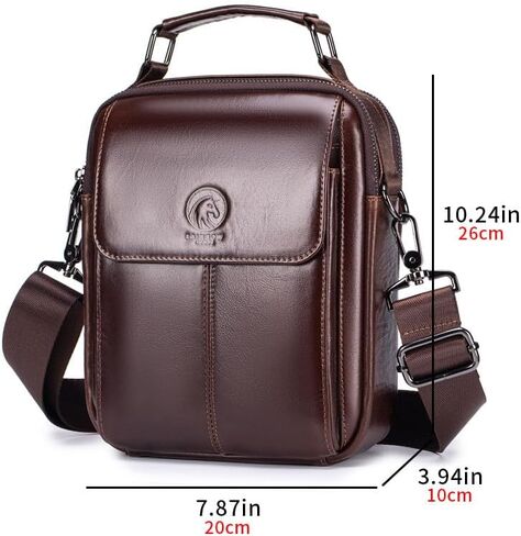 RAINBOW HORSE Men's Vintage Genuine Leather - Organized,Classcial & Functional Crossbody Bag for Daily Carry in Saudi Arabia