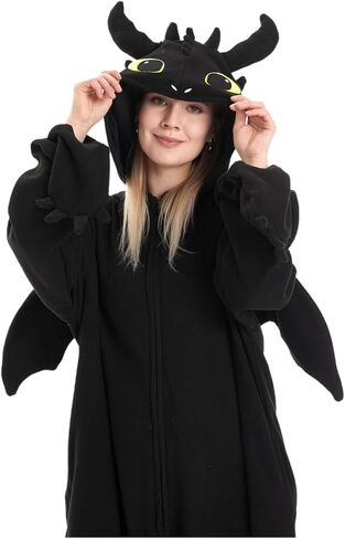 Unisex Adult Onesie Dragon Animal Pajamas,Halloween Cosplay Costumes,Cartoon Costumes Party Wear in Kuwait