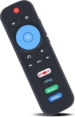 21001-00071 جهاز تحكم عن بعد بديل مناسب لتلفزيون TCL Roku 32S327 / 50S435 / 55S435 / 65S435 / 32S335 / 43S433 43S435 مع زر اختصارات Netflix وDisney+ وApple TV وHBOMax in Kuwait