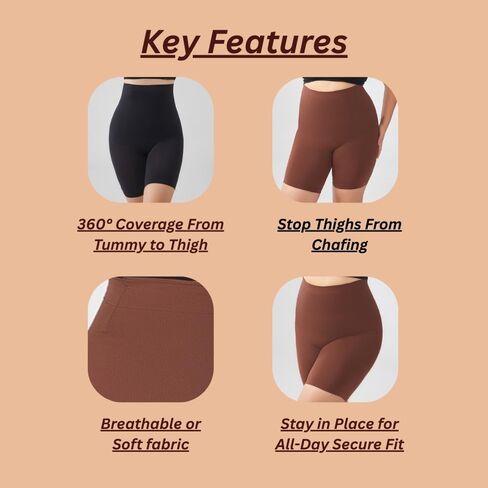 High Waist Tummy Control Shapewear, Tummy and Thigh Slimming Undergarments in Saudi Arabia