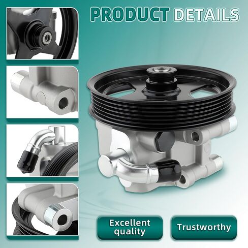 مضخة توجيه كهربائية من AUTOKAY N7120122A1 مع بكرة تناسب Ford Expedition 2003-2006 Ford F-150 Lobo 2004-2008 لسيارة Lincoln Mark LT 2006-2008 Navigator 2003-2006 RE# 2L7Z3A674CARM 20-312P1 20312P1 in Saudi Arabia