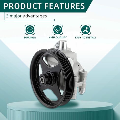 مضخة توجيه كهربائية من AUTOKAY N7120122A1 مع بكرة تناسب Ford Expedition 2003-2006 Ford F-150 Lobo 2004-2008 لسيارة Lincoln Mark LT 2006-2008 Navigator 2003-2006 RE# 2L7Z3A674CARM 20-312P1 20312P1 in Saudi Arabia