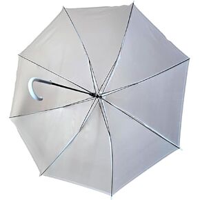 1 piece Bridal Shower Wedding White Nylon Plastic Umbrella Parasol 36" opening Waterproof - regular umbrella size in Saudi Arabia